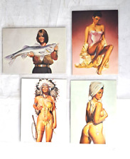 4 x 1993 Sexy Robots And Pinups Headdaess, Silk & Satin, Suds, Gone Fishing picture