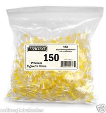 EFFICIENT Bulk Cigarette Filter Tips Block, Filter Out Tar & Nic (150 Filters) picture