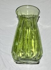 Vintage DPS Ariel XL Translucent Green Glass Vase, 10” Green Vase picture