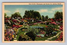 Normal IL- Illinois, Rock Garden, Bloomington, Antique, Vintage Postcard picture