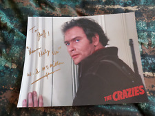 Rare George Romero The Crazies Will McMillan signed photo Horror Knight Rider picture