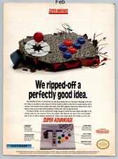 Super Advantage Super Nintendo SNES Arcade Controller 1993 Full Page Print Ad picture