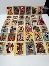 1976 DONRUSS SKATEBOARD STICKERS CARDS LOT 36 PIECES GOOD SHAPE RARE FIND picture