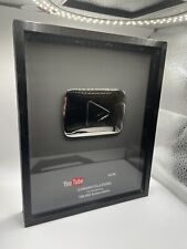 AUTHENTIC YOUTUBE SILVER PLAY BUTTON (2015) 100K AWARD DISCONTINUED picture