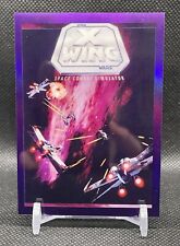 2022 Topps Chrome Star Wars Galaxy X-Wing Space Combat Simulator Gamplay Art /50 picture