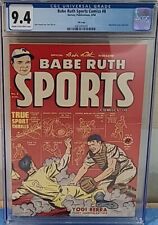 1949 BABE RUTH SPORTS COMICS #8 YOGI BERRA GRADED CGC 9.4 POP 2 NONE HIGHER NrMt picture