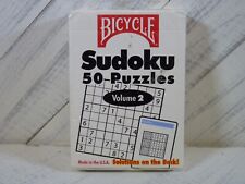 Bicycle Sudoku 50 Puzzles Volume 2 Playing Cards Factory Sealed L2 picture