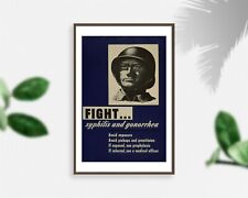 Photo: Fight,yphilis,gonorrhea,Avoid exposure,health education,War posters,R Rig picture