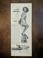 1955 vintage ayds candy print ad . Featuring Linda Christian, Why Be Fat picture