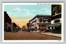 Jonesboro AR-Arkansas, Main Street Looking North, Antique Vintage Postcard picture