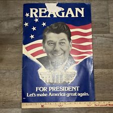 Original 1979 Ronald Reagan For President Campaign Poster Make America Great  picture