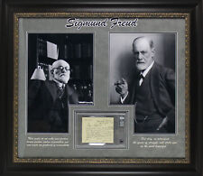 Sigmund Freud Authentic Signed & Framed 4.5x5.75 Letter Dated August 29 1933 BAS picture