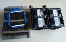 New HP DL360 DL360p G8 Xeon CPU Kit, Heatsink 654757-001 & 2 Fans 654752-001 picture