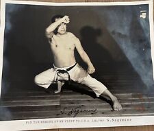 Rare Shoshin Nagamine Signed Photo 1969, Okinawa Shorin-ryu Martial Arts Vintage picture