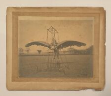 Spectacular 1902 E.P. Frost's Ornithopter Imperial Sized Cabinet Photo Antique picture