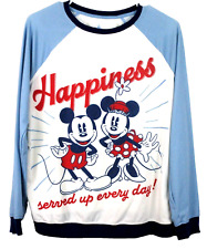 Disney Mickey And Minnie Sleep Night Shirt Happiness Served Women's Size Large picture