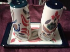 NWT Anthropologie Folkloric 3 Pc.Salt and Pepper Shaker Set picture