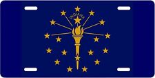 Indiana State Flag LICENSE PLATE FRONT AUTO USA MADE SUV CAR TRUCK picture