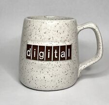 Vintage “digital” Coffee Mug Speckled Cream and Brown picture