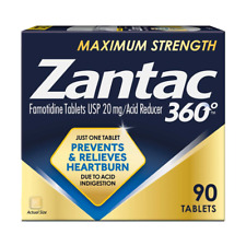 Zantac 360 Maximum Strength, Heartburn Prevention and Relief Tablets, 90 Ct picture
