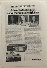 Vintage 1971 Original Print Advertisement Full Page - Honeywell Electronic Flash picture