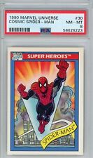 1990 Marvel Universe 30 Cosmic Spider-Man  PSA 8 picture