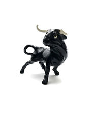 Bull Fighting Figurine Ceramic MCM Vintage Office ￼ Man Cave ￼Decor Gift picture