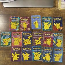 Pikachu #025 2000 Pokémon Vending Prism Holo Sticker 16 Card Lot **READ** picture