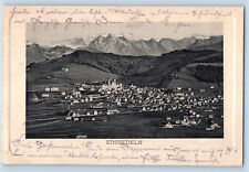 Schwyz Switzerland Postcard Einsiedeln General View 1904 Posted Antique picture