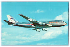 c1950's American Airlines 747 Airplane, Unposted Vintage Dexter Press Postcard picture