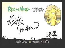 2019 Rick and Morty Season 2 KD-RG Keith David Reverse Giraffe Autograph Card picture