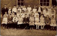 1917 SCHOOL CLASS PICTURE RPPC REAL PHOTO POSTCARD 36-152 picture