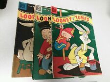 Looney Tunes 163 198 207 Golden Silver Age Dell Comics Lot Run Set Collection picture