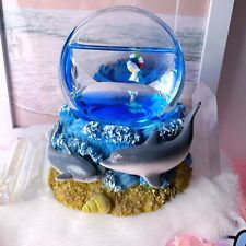 Vintage y2k Dolphin water globe - Sea Life Sculpture Dolphin Figure home decor picture