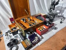 Vtg Leitz Wetzlar Ortholux  Microscope w/ HUGE lot components picture