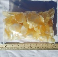 Utah Honeycomb Calcite Tumbled Stones  - Yellow Tumbled Gemstones Bulk picture