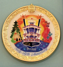 Disneyland Club 33 MARK TWAIN RIVERBOAT Charger Plate Pin 65th Anniversary NIB picture