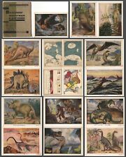 38 Dinosaur Geology Paleontology Evolution Map Atheism Antique teaching aid card picture