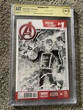 Avengers 24 Blank Signed & Sketch Neil Vokes CBCS ART Rogue Planet 1 2014 🔥 picture