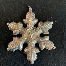 VINTAGE STERLING SILVER CHRISTMAS HOLIDAY TREE ORNAMENT GORHAM Snowflake 1997 picture