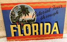 Vintage 1936 Florida Pictorial Souvenir 32 Page Booklet 8 1/4 x 5 1/2 Inches picture