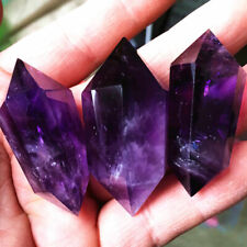 1* Natural Purple Amethyst Quartz Crystal Point Wand Obelisk Healing Tower 4-5cm picture