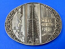Mans Search For Oil Belt Buckle Solid Brass Award Design Medals inc belt buckle picture