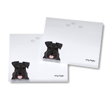 Schnauzer Sticky Notes Notepad - Uncropped Black - 100 Sheets picture