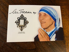 Saint Mother Teresa Hair Strand lock speck Relic Catholic COA ex Capillis photo picture