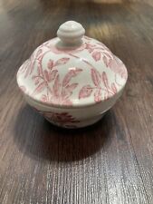 VTG. Churchill Sugar Bowl with Lid Pink Peony England picture