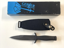 Gerber Command I Boot Knife Black Blade Blade USA 1990 picture