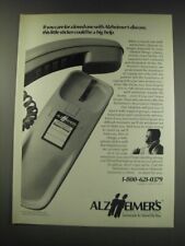 1991 Alzheimer's Association Ad - If you care for a loved one with Alzheimer's picture