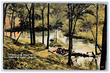 1907 The Glenwood Water Wheel Delaware Water Gap PA Posted Antique Postcard picture