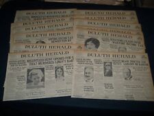 1932 DULUTH HERALD NEWSPAPER LOT OF 13 - LINDBERGH BABY KIDNAPPING- NP 4229 picture